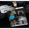 12kt Gold Filled .925 Sterling Silver Handmade Storyteller Certified Authentic Navajo Turquoise Native American Necklace 370985190043