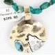 12kt Gold Filled .925 Sterling Silver Handmade Wolf and FULL Moon Certified Authentic Navajo Turquoise Native American Necklace 371013403470 12kt Gold Filled .925 Sterling Silver Handmade Wolf and FULL Moon Certified Authentic Navajo Turquoise Native American Necklace 371013403470