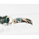 12kt Gold Filled .925 Sterling Silver Handmade Wolf Certified Authentic Navajo Turquoise Native American Necklace 371049319274 12kt Gold Filled .925 Sterling Silver Handmade Wolf Certified Authentic Navajo Turquoise Native American Necklace 371049319274