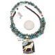 12kt Gold Filled .925 Sterling Silver Handmade Wolf Certified Authentic Navajo Turquoise Native American Necklace 371049319274