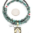 12kt Gold Filled and .925 Sterling Silver Handmade Arrow Certified Authentic Navajo Turquoise Native American Necklace 371052088816