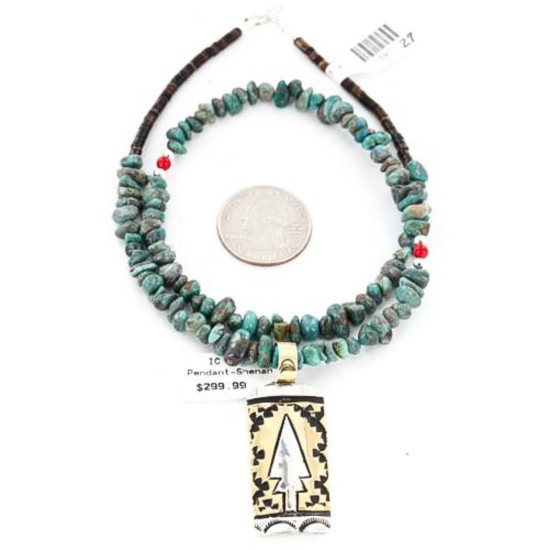 12kt Gold Filled and .925 Sterling Silver Handmade Arrow Certified Authentic Navajo Turquoise Native American Necklace 371052088816 12kt Gold Filled and .925 Sterling Silver Handmade Arrow Certified Authentic Navajo Turquoise Native American Necklace 371052088816