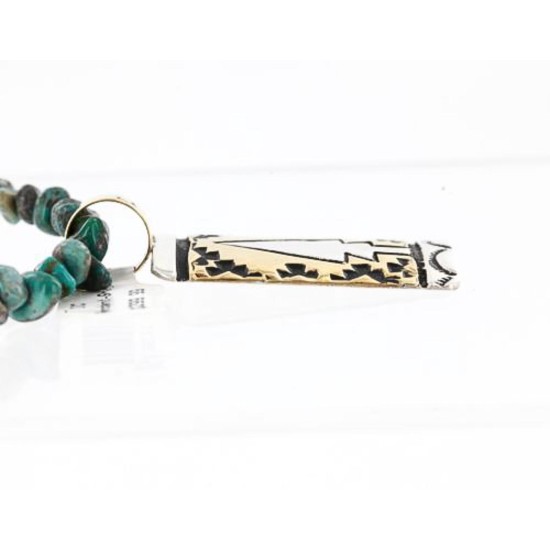 12kt Gold Filled and .925 Sterling Silver Handmade Arrow Certified Authentic Navajo Turquoise Native American Necklace 371052088816 12kt Gold Filled and .925 Sterling Silver Handmade Arrow Certified Authentic Navajo Turquoise Native American Necklace 371052088816