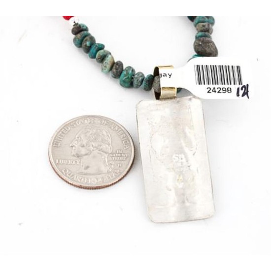 12kt Gold Filled and .925 Sterling Silver Handmade Arrow Certified Authentic Navajo Turquoise Native American Necklace 371052088816 12kt Gold Filled and .925 Sterling Silver Handmade Arrow Certified Authentic Navajo Turquoise Native American Necklace 371052088816