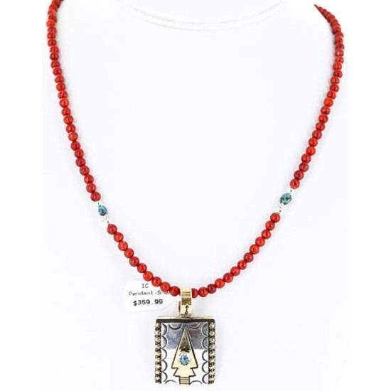 12kt Gold Filled and .925 Sterling Silver Handmade Arrow Certified Authentic Navajo Turquoise Native American Necklace 371062899736 12kt Gold Filled and .925 Sterling Silver Handmade Arrow Certified Authentic Navajo Turquoise Native American Necklace 371062899736