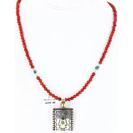 12kt Gold Filled and .925 Sterling Silver Handmade Arrow Certified Authentic Navajo Turquoise Native American Necklace 371062899736 12kt Gold Filled and .925 Sterling Silver Handmade Arrow Certified Authentic Navajo Turquoise Native American Necklace 371062899736