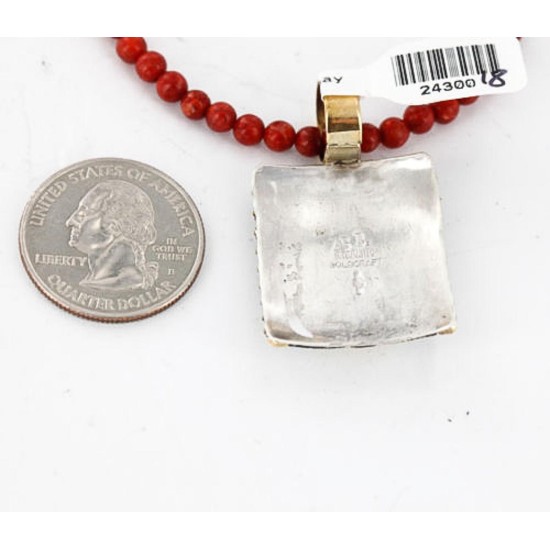 12kt Gold Filled and .925 Sterling Silver Handmade Arrow Certified Authentic Navajo Turquoise Native American Necklace 371062899736 12kt Gold Filled and .925 Sterling Silver Handmade Arrow Certified Authentic Navajo Turquoise Native American Necklace 371062899736