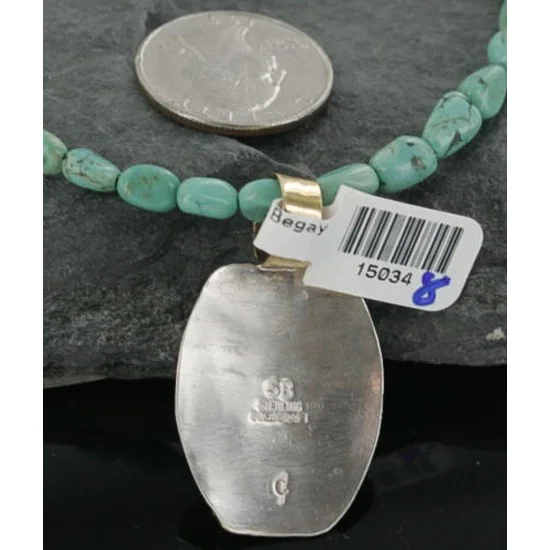 12kt Gold Filled and .925 Sterling Silver Handmade Arrow Certified Authentic Navajo Turquoise Native American Necklace 390673522272 12kt Gold Filled and .925 Sterling Silver Handmade Arrow Certified Authentic Navajo Turquoise Native American Necklace 390673522272