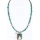 12kt Gold Filled and .925 Sterling Silver Handmade Arrow Certified Authentic Navajo Turquoise Native American Necklace 390824715198