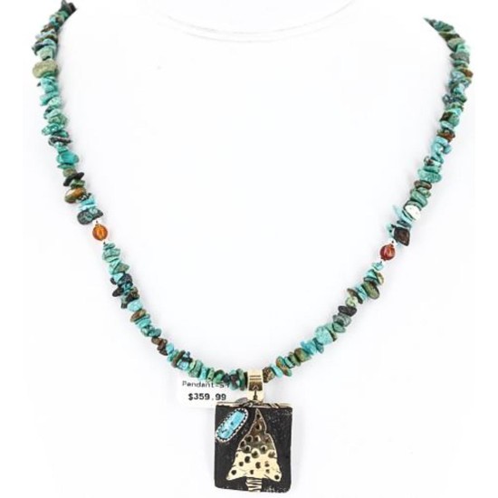 12kt Gold Filled and .925 Sterling Silver Handmade Arrow Certified Authentic Navajo Turquoise Native American Necklace 390828243778 12kt Gold Filled and .925 Sterling Silver Handmade Arrow Certified Authentic Navajo Turquoise Native American Necklace 390828243778