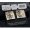 12kt Gold Filled and .925 Sterling Silver Handmade Bear Certified Authentic Navajo Native American Earrings 390676333240