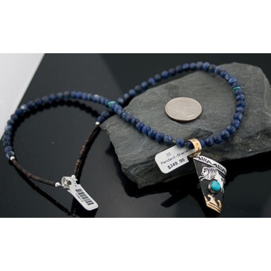12kt Gold Filled and .925 Sterling Silver Handmade Buffalo Certified Authentic Navajo Turquoise Native American Necklace 370877261334 12kt Gold Filled and .925 Sterling Silver Handmade Buffalo Certified Authentic Navajo Turquoise Native American Necklace 370877261334