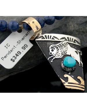 12kt Gold Filled and .925 Sterling Silver Handmade Buffalo Certified Authentic Navajo Turquoise Native American Necklace 370877261334 12kt Gold Filled and .925 Sterling Silver Handmade Buffalo Certified Authentic Navajo Turquoise Native American Necklace 370877261334