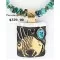 12kt Gold Filled and .925 Sterling Silver Handmade Buffalo Certified Authentic Navajo Turquoise Native American Necklace 371017152280