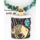 12kt Gold Filled and .925 Sterling Silver Handmade Buffalo Certified Authentic Navajo Turquoise Native American Necklace 371017152280 12kt Gold Filled and .925 Sterling Silver Handmade Buffalo Certified Authentic Navajo Turquoise Native American Necklace 371017152280