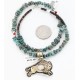 12kt Gold Filled and .925 Sterling Silver Handmade Buffalo Certified Authentic Navajo Turquoise Native American Necklace 371049397910