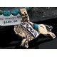 12kt Gold Filled and .925 Sterling Silver Handmade Buffalo Certified Authentic Navajo Turquoise Native American Necklace 390648410475 12kt Gold Filled and .925 Sterling Silver Handmade Buffalo Certified Authentic Navajo Turquoise Native American Necklace 390648410475