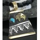 12kt Gold Filled and .925 Sterling Silver Handmade Buffalo Certified Authentic Navajo Turquoise Native American Necklace 390679406946