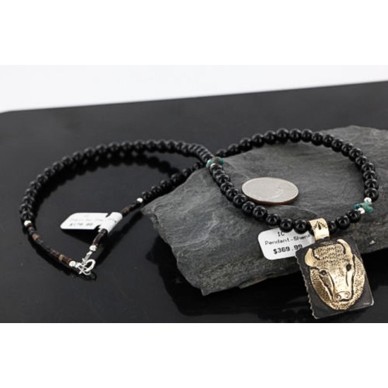 12kt Gold Filled and .925 Sterling Silver Handmade Buffalo Certified Authentic Navajo Turquoise Native American Necklace 390746119886 12kt Gold Filled and .925 Sterling Silver Handmade Buffalo Certified Authentic Navajo Turquoise Native American Necklace 390746119886
