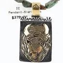 12kt Gold Filled and .925 Sterling Silver Handmade Buffalo Certified Authentic Navajo Turquoise Native American Necklace 390766191975