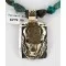 12kt Gold Filled and .925 Sterling Silver Handmade Buffalo Certified Authentic Navajo Turquoise Native American Necklace 390776424217