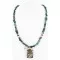 12kt Gold Filled and .925 Sterling Silver Handmade Buffalo Certified Authentic Navajo Turquoise Native American Necklace 390776424217