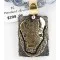 12kt Gold Filled and .925 Sterling Silver Handmade Buffalo HEAD Certified Authentic Navajo Turquoise Native American Necklace 390778493438