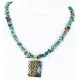 12kt Gold Filled and .925 Sterling Silver Handmade Butterfly Certified Authentic Navajo Turquoise Native American Necklace 390834920624