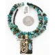 12kt Gold Filled and .925 Sterling Silver Handmade Butterfly Certified Authentic Navajo Turquoise Native American Necklace 390834920624