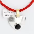 12kt Gold Filled and .925 Sterling Silver HANDMADE Certified Authentic BEGAY Navajo Turquoise and Coral Native American Necklace 390890158937