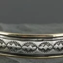 12kt Gold Filled and .925 Sterling Silver Handmade Certified Authentic Navajo Native American Bracelet 370930884847