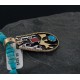 12kt Gold Filled and .925 Sterling Silver Handmade Certified Authentic Navajo Turquoise and Coral Native American Necklace 370887913095 12kt Gold Filled and .925 Sterling Silver Handmade Certified Authentic Navajo Turquoise and Coral Native American Necklace 370887913095