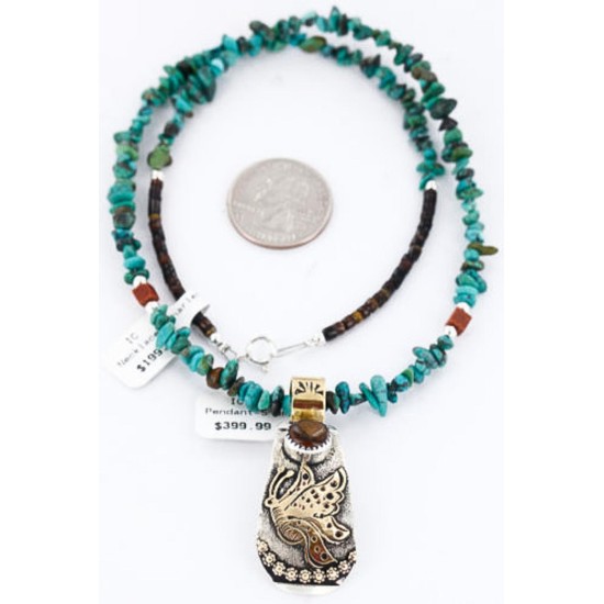 12kt Gold Filled and .925 Sterling Silver Handmade Dragonfly Certified Authentic Navajo Tigers Eye Native American Necklace 371034040820 12kt Gold Filled and .925 Sterling Silver Handmade Dragonfly Certified Authentic Navajo Tigers Eye Native American Necklace 371034040820