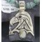 12kt Gold Filled and .925 Sterling Silver Handmade Eagle Certified Authentic Navajo Turquoise Native American Necklace 370977959347