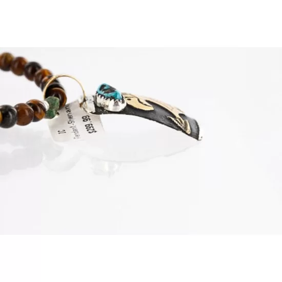 12kt Gold Filled and .925 Sterling Silver Handmade Eagle Certified Authentic Navajo Turquoise Native American Necklace 371009836570 12kt Gold Filled and .925 Sterling Silver Handmade Eagle Certified Authentic Navajo Turquoise Native American Necklace 371009836570