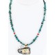 12kt Gold Filled and .925 Sterling Silver Handmade Eagle Certified Authentic Navajo Turquoise Native American Necklace 371047490983 12kt Gold Filled and .925 Sterling Silver Handmade Eagle Certified Authentic Navajo Turquoise Native American Necklace 371047490983
