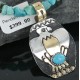 12kt Gold Filled and .925 Sterling Silver Handmade Eagle Certified Authentic Navajo Turquoise Native American Necklace 390673032374 12kt Gold Filled and .925 Sterling Silver Handmade Eagle Certified Authentic Navajo Turquoise Native American Necklace 390673032374