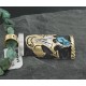 12kt Gold Filled and .925 Sterling Silver Handmade Eagle Certified Authentic Navajo Turquoise Native American Necklace 390687030868 All Products 390687030868 390687030868 (by LomaSiiva)