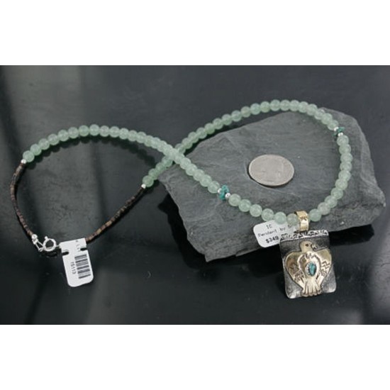 12kt Gold Filled and .925 Sterling Silver Handmade Eagle Certified Authentic Navajo Turquoise Native American Necklace 390688870461 12kt Gold Filled and .925 Sterling Silver Handmade Eagle Certified Authentic Navajo Turquoise Native American Necklace 390688870461