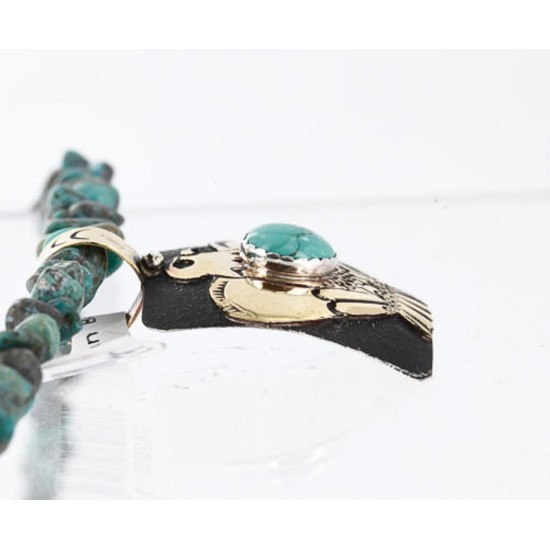 12kt Gold Filled and .925 Sterling Silver Handmade Eagle Certified Authentic Navajo Turquoise Native American Necklace 390841254641 12kt Gold Filled and .925 Sterling Silver Handmade Eagle Certified Authentic Navajo Turquoise Native American Necklace 390841254641