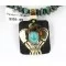 12kt Gold Filled and .925 Sterling Silver Handmade Eagle Certified Authentic Navajo Turquoise Native American Necklace 390841254641