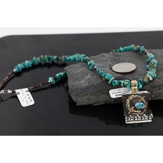 12kt Gold Filled and .925 Sterling Silver Handmade Gecko Certified Authentic Navajo Turquoise Native American Necklace 370985284595 12kt Gold Filled and .925 Sterling Silver Handmade Gecko Certified Authentic Navajo Turquoise Native American Necklace 370985284595