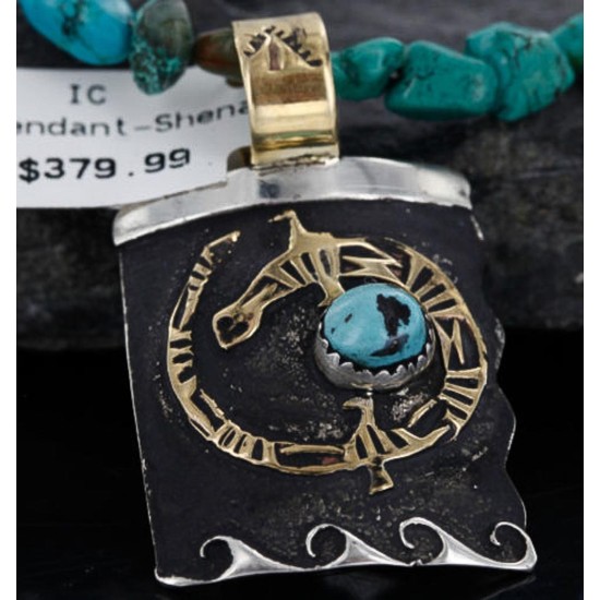 12kt Gold Filled and .925 Sterling Silver Handmade Gecko Certified Authentic Navajo Turquoise Native American Necklace 370990786763 12kt Gold Filled and .925 Sterling Silver Handmade Gecko Certified Authentic Navajo Turquoise Native American Necklace 370990786763