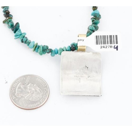 12kt Gold Filled and .925 Sterling Silver Handmade Gecko Certified Authentic Navajo Turquoise Native American Necklace 390824625467 12kt Gold Filled and .925 Sterling Silver Handmade Gecko Certified Authentic Navajo Turquoise Native American Necklace 390824625467