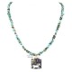 12kt Gold Filled and .925 Sterling Silver Handmade Horse Certified Authentic Navajo Denim Lapis Native American Necklace 390828148366