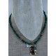 12kt Gold Filled and .925 Sterling Silver Handmade Horse Certified Authentic Navajo Turquoise Native American Necklace 370894058069
