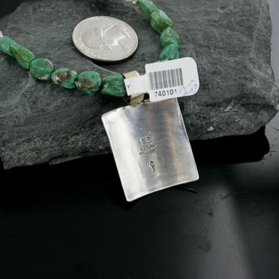 12kt Gold Filled and .925 Sterling Silver Handmade Horse Certified Authentic Navajo Turquoise Native American Necklace 370901920741 12kt Gold Filled and .925 Sterling Silver Handmade Horse Certified Authentic Navajo Turquoise Native American Necklace 370901920741