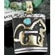 12kt Gold Filled and .925 Sterling Silver Handmade Horse Certified Authentic Navajo Turquoise Native American Necklace 370901920741 12kt Gold Filled and .925 Sterling Silver Handmade Horse Certified Authentic Navajo Turquoise Native American Necklace 370901920741