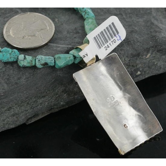 12kt Gold Filled and .925 Sterling Silver Handmade Horse Certified Authentic Navajo Turquoise Native American Necklace 370912388104 12kt Gold Filled and .925 Sterling Silver Handmade Horse Certified Authentic Navajo Turquoise Native American Necklace 370912388104