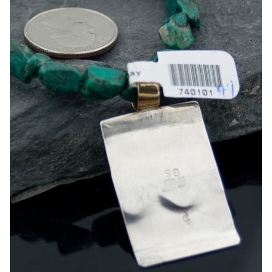 12kt Gold Filled and .925 Sterling Silver Handmade Horse Certified Authentic Navajo Turquoise Native American Necklace 370918925623 12kt Gold Filled and .925 Sterling Silver Handmade Horse Certified Authentic Navajo Turquoise Native American Necklace 370918925623